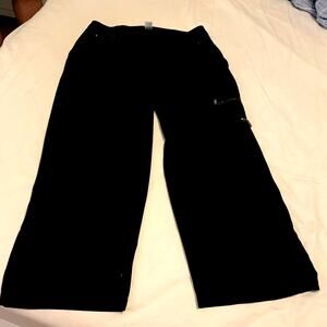 Cash'e Black Causal Pants or Capris with Pockets  Sz 0